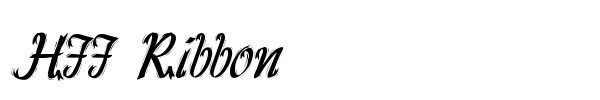 HFF Ribbon font preview